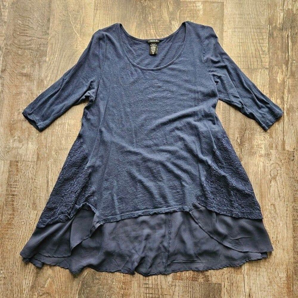 Torrid Lace Chiffon Back Top